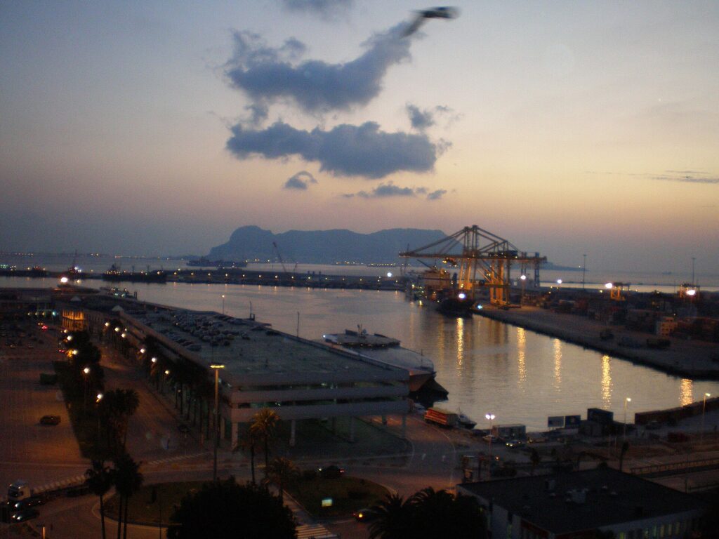 Algeciras: Port, Plaza Alta and the Strait of Gibraltar
