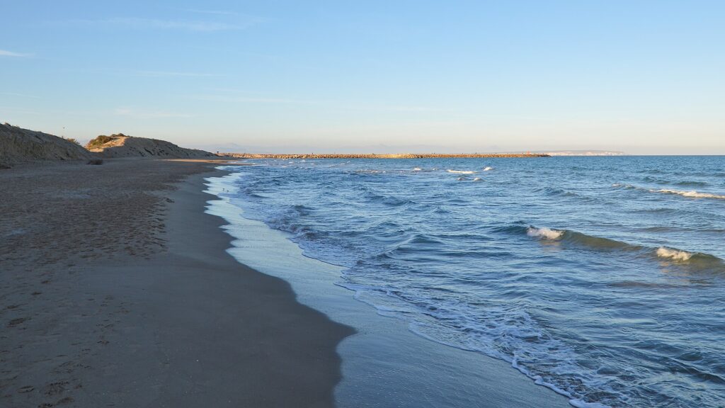 Platja dels Vivers beach in Guardamar del Segura