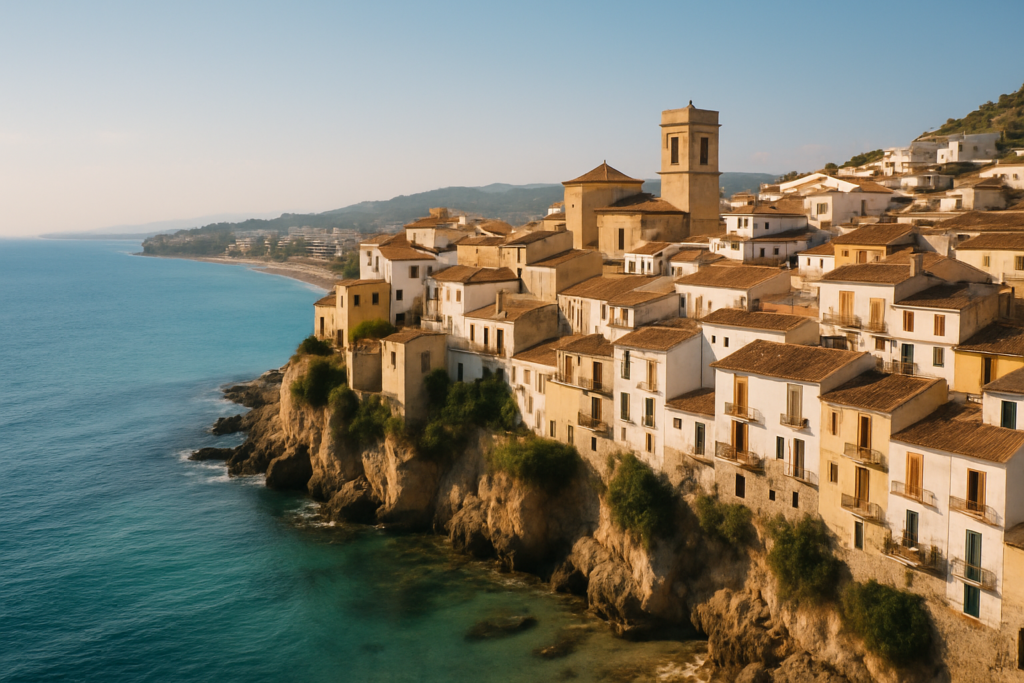 Albufera, Spain - view of the town and coast