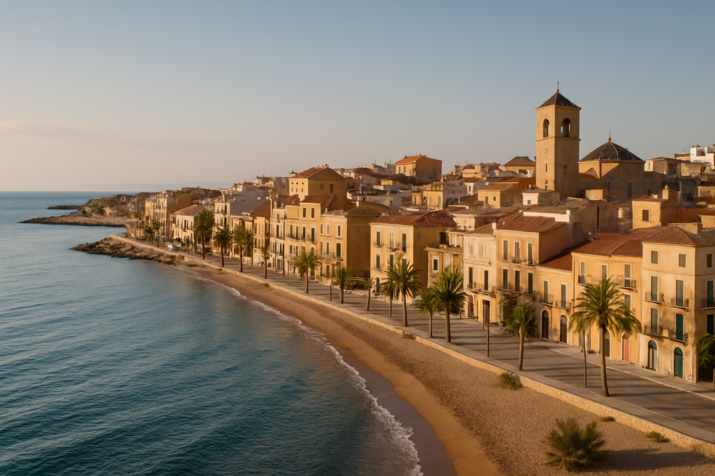 Alcantarilla, Spain - view of the town and coast