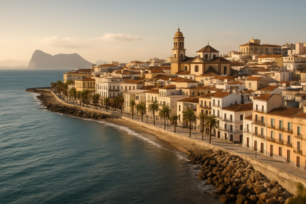Algeciras: Port, Plaza Alta and the Strait of Gibraltar