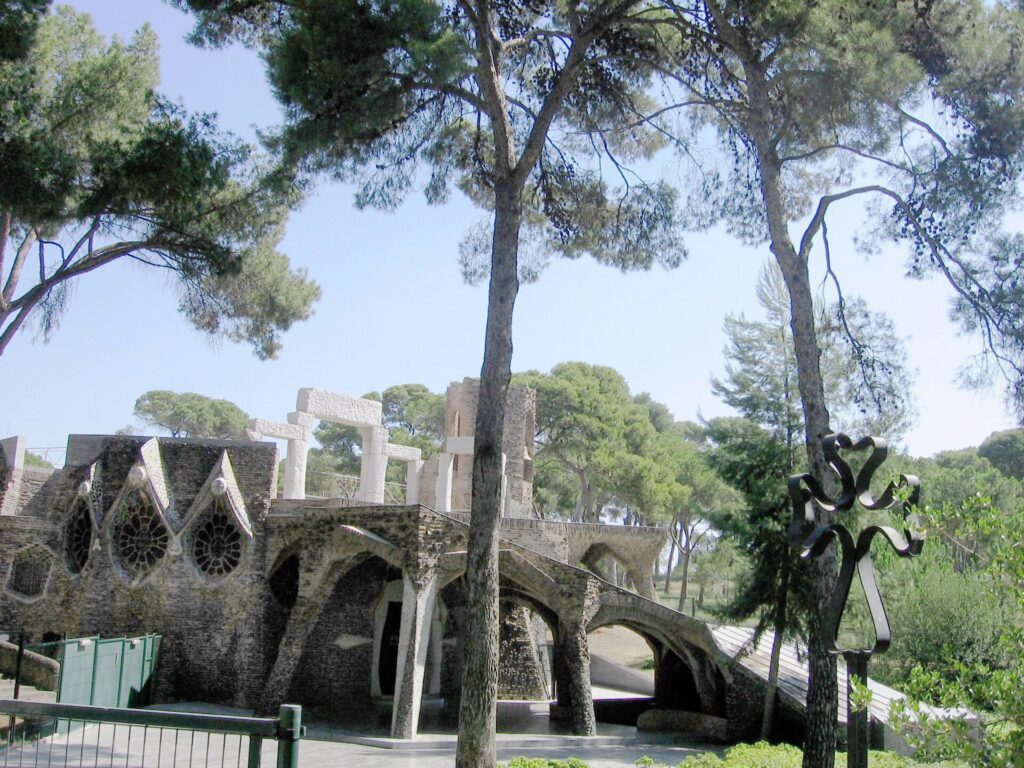 Church of Colònia Güell, Santa Coloma de Cervelló, Spain