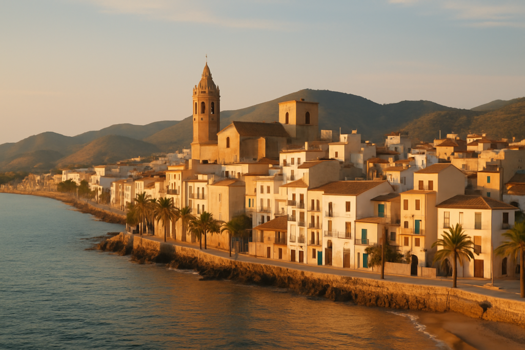 Ebro Delta, Spain - view of the town and coast