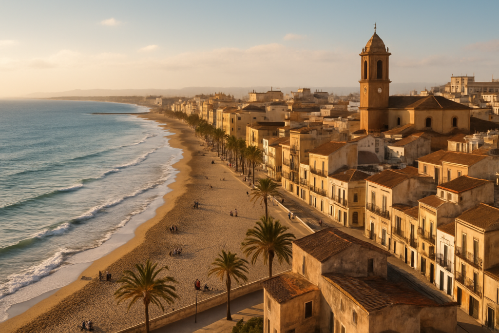 La Línea de la Concepción, Spain - view of the town and coast
