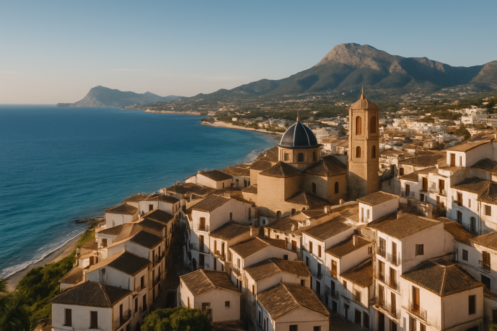 L'Alfàs del Pi, Spain - view of the town and coast