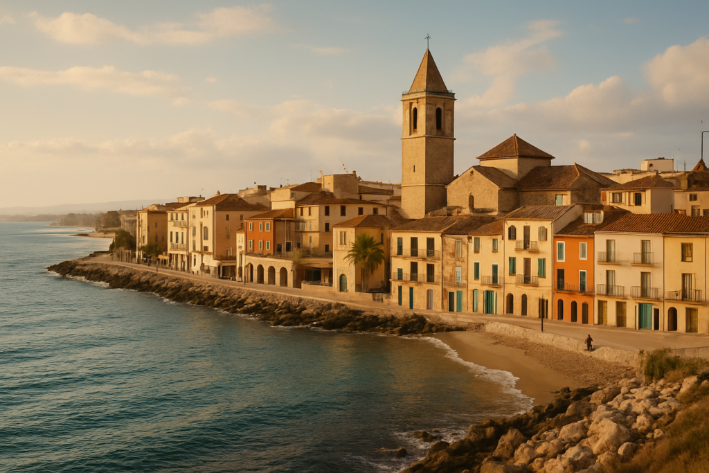 Las Torres de Cotillas, Spain - view of the town and coast