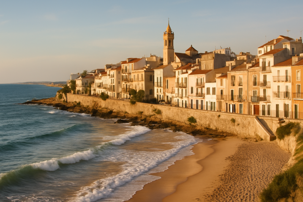 Paiporta, Spain - view of the town and coast