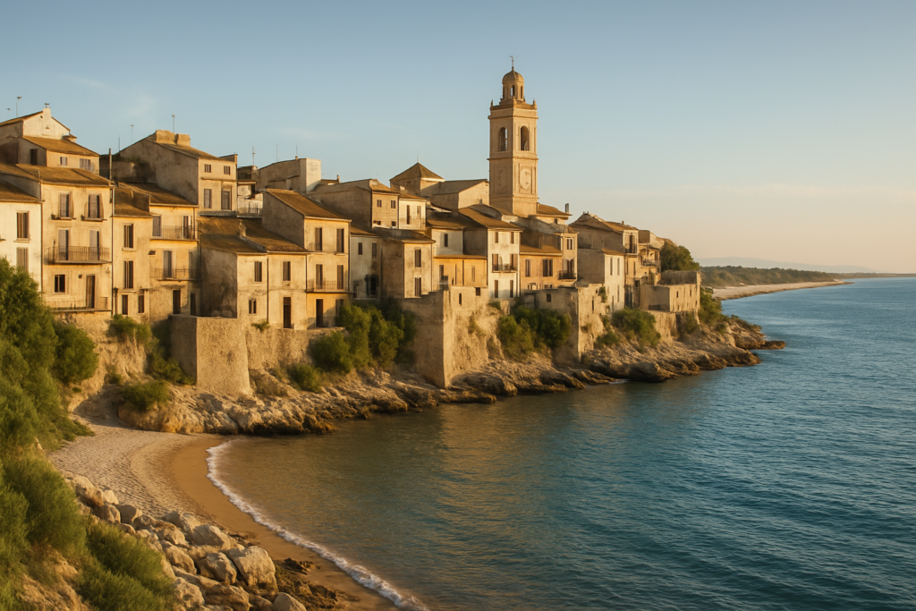 Riba-roja de Túria, Spain - view of the town and coast