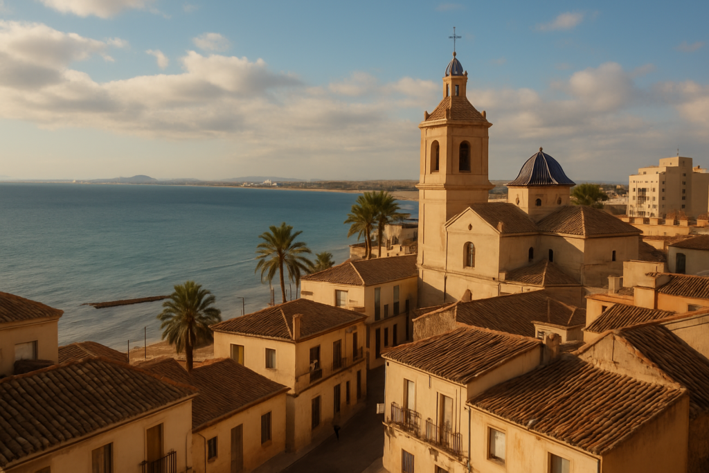 San Javier, Spain - view of the town and coast