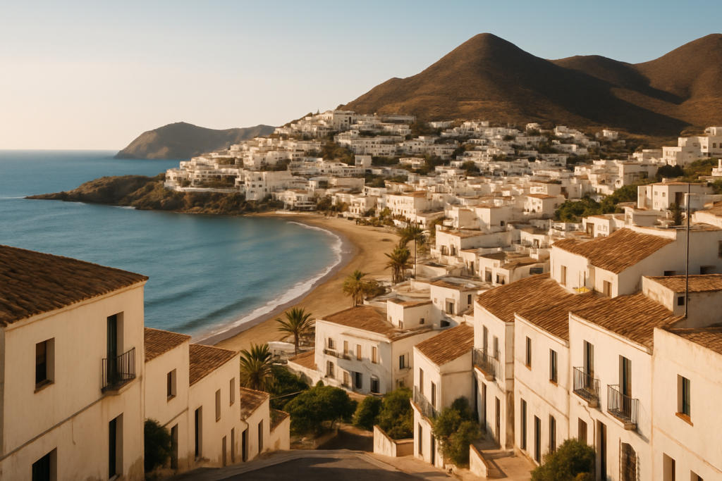 San José (Cabo de Gata, Almería), Spain - view of the town and coast