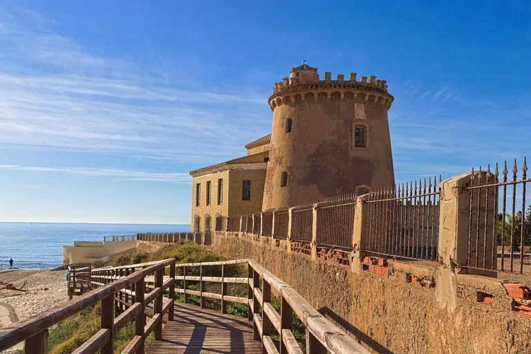 The old watchtower of Torre de la Horadada above the beach